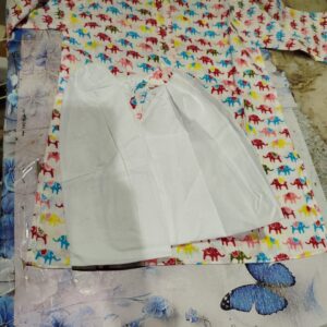 Private Label kids panjabi and dhuti set white colour 24 size