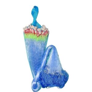 PURKAIT Fishnet 2 Finger 50mm GILLNET Lead Sinker Height 5F UP Lenght 50F Down Lenght 100F Fishing Net