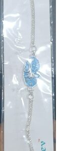 Private Label PURE SILVER RAKHI AND BRESLET Bracelet Chain Rakhi