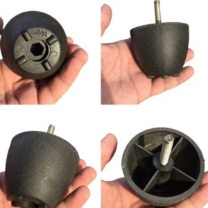 Private Label 3inch Plastic Black Sofa Leg