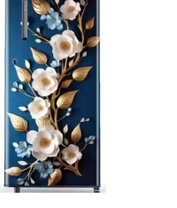 Private Label Premium Textured Design Fridge Sticker 24x48 Inch Waterproof Oilproof PVC Sticker for Single Door Refrigerators