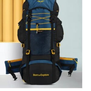 IMPULSE Travel bag for men tourist backpack for hiking trekking camping Rucksack 75 L BLUE