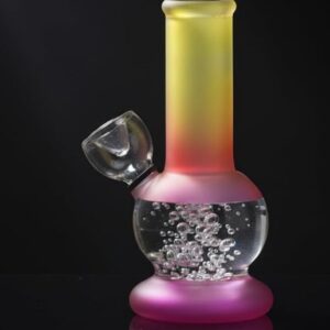 Private Label Glass Mini Bong 5 inch Small bongsmoke Portable Hookah Hukka Bongos Smoking Bongs Travel Friendly Size 13cm Color Multi Pack Of 1