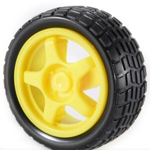 Private Label 65mm Robot Wheel for BO Motors Yellow Pack Of 30