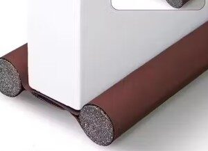 Private Label Door Stoppers Door Seal Door Closers Door Bottom Sealing Strip Guard for Home Sound Proof Reduce Energy Brown Pack Of 5