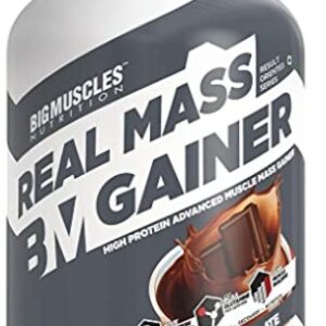 BIGMUSCLES NUTRITION Real Weight Gainers Mass Gainers .5 kg Chocolate