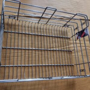 Private Label Modern Silver SS Kitchen Basket Size 20 X 25 X 5 Inch