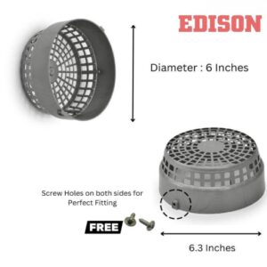 Private Labe Cowl 6 PVC Cowl Cover 2 PCS for Duct Pipe