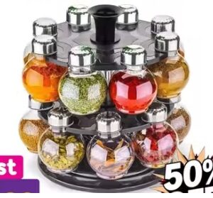Private LabeL Plastic Big Revolving Spice Rack