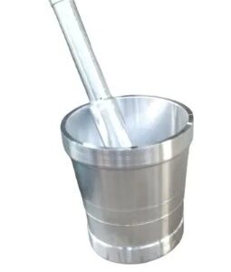 Private Label Swati Traditional Stainless Okhli MusalMortar PestleImam DastaMortarKharal Hand Muller Grinde