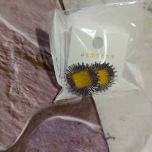 Private Label Oxy Rised Ear Rings Yellow Colour