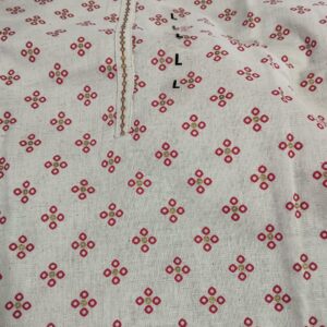 Avaasa Off White Colour L Size Kurti Pant Set