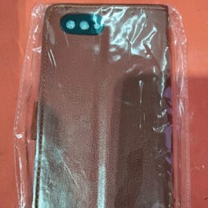 Private Label Realme C2 Flip Cover Magnetic Leather Wallet Case Shockproof Brown