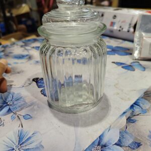 Private Label Glass Pop Jar With Glass AirTight Lid For Pickle Spice Candy Jelly Jam Food Storage Containers Transparent Storage jar