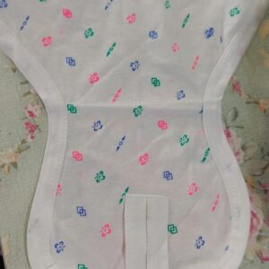 Private Label White New Born Baby Cloth Diapers Langot Washable Reusable Non Padded Nappies 0 To 6 Months 1Pcs