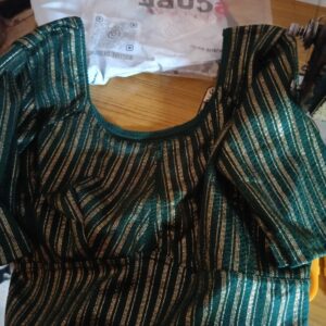 Private Label See Green Colour Blouse 32 Size