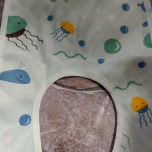 Private Label Sky Blue colour Baby Bib Super Soft Cotton Appron