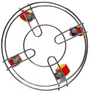 Private Label Stainless Steel Cylinder Trolley with Wheels