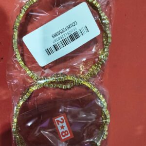 Private Label Golden Bangles With Stone 28 Size For Women