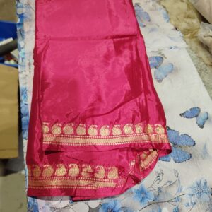 Private Label womans slik saree red colour