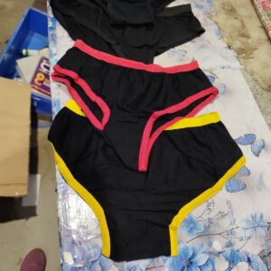 Private Label womans panty pack of 4 black colour