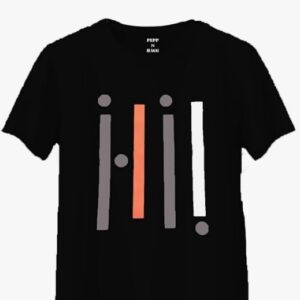 Private Label Boys 100 Cotton BIOWASH Stripss Printed TShirt black colour size L