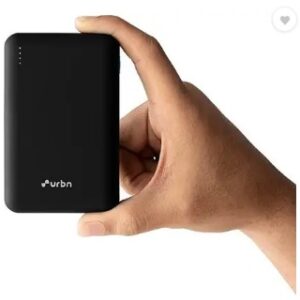 URBN 20000 mAh 22.5 W Nano Pocket Size Power Bank Black Lithium Polymer Fast Charging for Mobile Speaker Tablet Speaker
