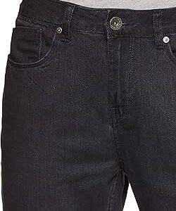 Symbol Mens Relaxed Fit Jeans Black Colour 40 Size