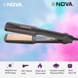 Nova NHS 860 Hair Straightener Black