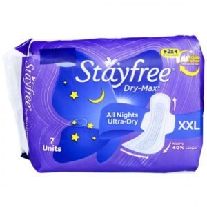 Stayfree DryMax All Night UltraDry Pads XXL 7 Units