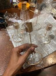 Private Label Luxury Craft Zone set of 6 LIGHTS Vintage Iron Candle Holde