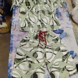 Private Label kids boys set dress green and white s size