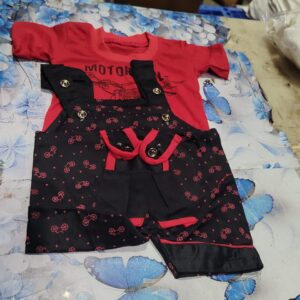 Private Label baby bay and baby girl dungaree kids dungaree dungaree for baby baby dungaree dungaree for kids baby clothes kids clothes clothes for baby baby clothing set black and red 6 to9 month baby