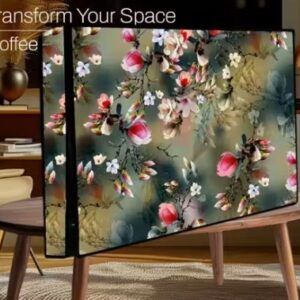 Private Label zahid PVC Printed LED TV Cover32 Inch Waterproof and Dustproof Cover Green