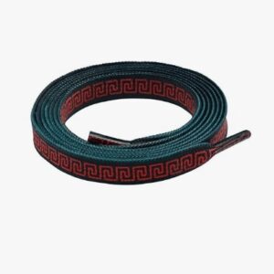 sneaker division Crimson green 132 cm Flat Shoe Laces 1 Pair 100 Polyester Shoe Laces