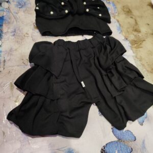 Private Label kids top and pant set black colour 22 size