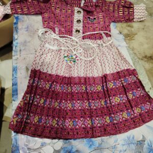 Private Label kids frock pink colour 20 size