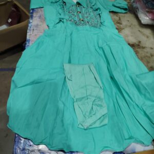 Private Label kids dress green colour 34 size