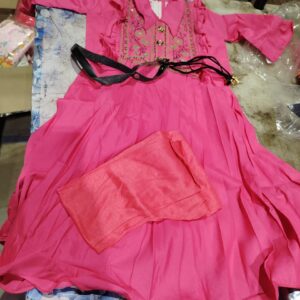 Private Label kids frock pink colour 30 size