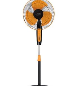 VGuard Remote with Timer and Remote Control Operation with 2 Year Warranty Remote Controlled 400 mm Pedestal Fan Orange Black Pack of 1
