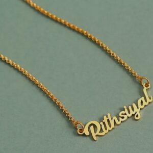 Private Label Personalised Gold Plated Name Necklace
