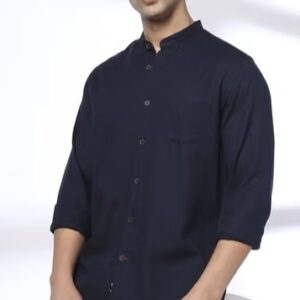 NETPLAY Men Smart Fit Shirt with Patch Pocket Size 42 navy