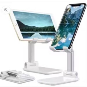 Private LabelFoldable Mobile Tabletop Stand Adjustable Phone Holder White