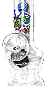 Private Label Smoking Glass Water Pipe Size 8 Inch