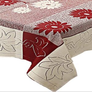 Private Label Kuber Industries Flower Printed Home Decorative Luxurious 4 Seater