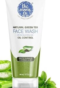 THEMOMSCO The Moms Co Natural Green Tea Face Wash With Aloe Vera Niacinamide 80ML