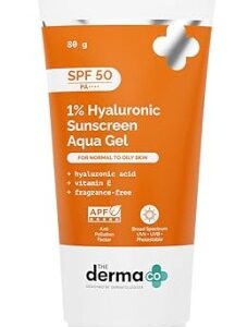 The Derma Co Hyaluronic Sunscreen Aqua Gel SPF 50gm