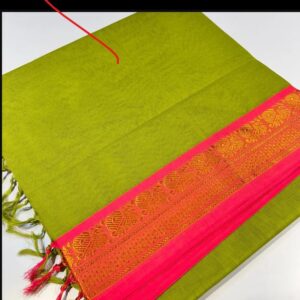 Private Label Narayan Petha Cotton Saree  Antique Weaving multicolour