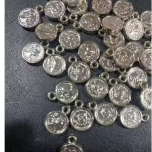 Private label Silver Colour Gini Latakan 100 pcs for Making Jewellery