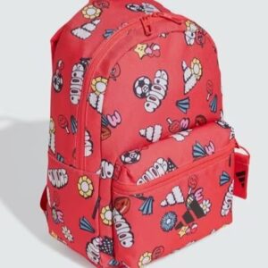 Adidas Boys Graphic Print Backpack Colour Red